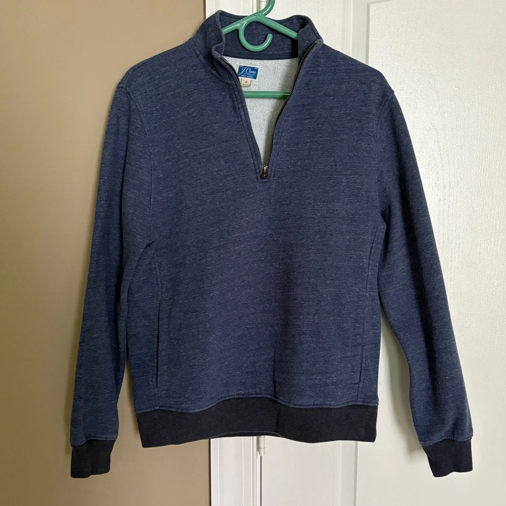 J.Crew Men’s Knit Goods Quarter Zip Pullover. Size Medium.